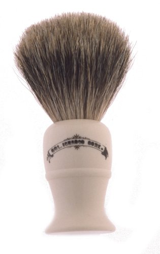 Col. Conk Products,  Colonel Conk Model 850 Deluxe Pure Badger Shaving Brush, Lathe Turned Cream Handle