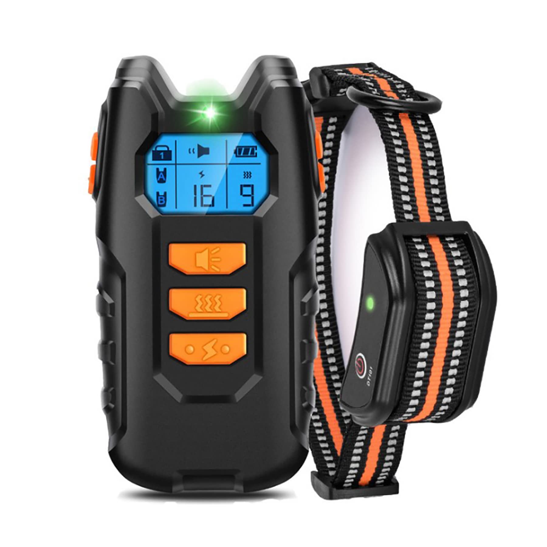 Only Warm Dog Training/Shock Collar with Remote Waterproof for Dog Range 1640 ft/500 Meter, 3 Training Modes, Beep, Vibration and Shock fo