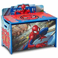 Delta Children Deluxe Toy Box - Greenguard Gold Certified, Spider-Man