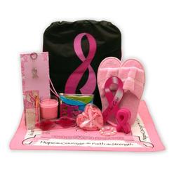Gift Basket Dropship gift Basket Drop Shipping 8413932 Show You care - Be Aware Breast cancer gift tote