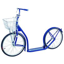 AmishToyBox.com Amish-Made Deluxe Kick Scooter Bike - 20" Wheel (Youth/Adult Size) (Navy Blue)