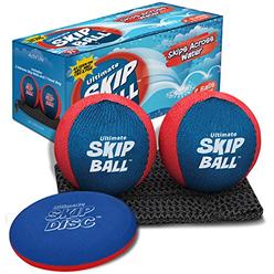 Activ Life Ultimate Skip Ball (Red/Blue) Fun Beach Toys & Water Games for Boys, Teens & Gifts for Men Who Have Everything - Cool Summer Bir