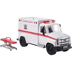 WWE Mattel WWE Wrekkin\' Slambulance Vehicle with Rolling Wheels & 8+ Wrekkin\' Parts; Ages 6 Years Old & Up