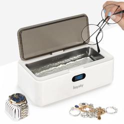 Keysky Jewelry Ultrasonic Cleaner for Gold Silver Ring Earring All Jewelry, 500ML Sonic Jewelry Cleaner Ultrasonic Machine for Eyeglass