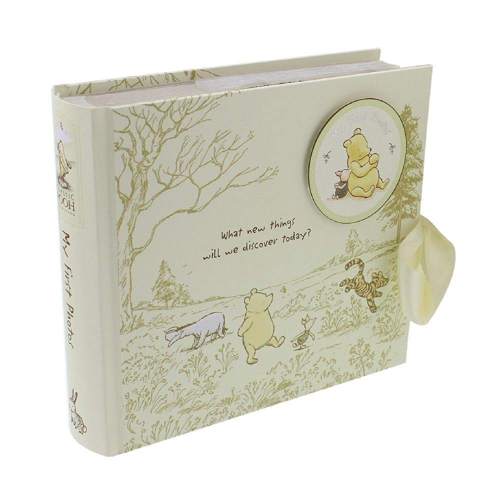 Happy Homewares Disney Winnie The Pooh Album with Images of Pooh, Piglet, Tigger and Eeyore - Officially Licensed