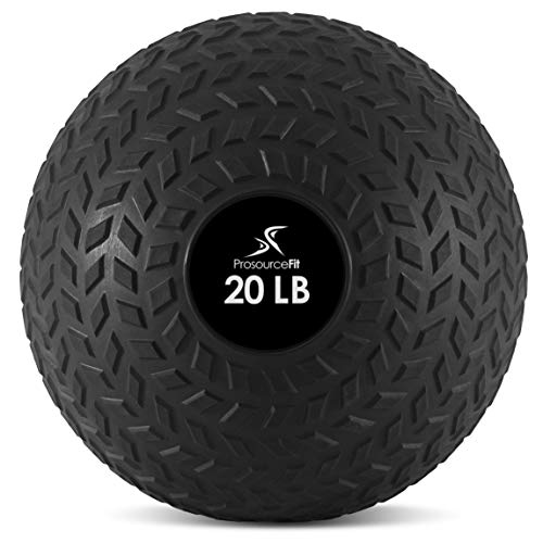 ProsourceFit Slam Medicine Balls 20lbs Tread Textured Grip Dead Weight Balls for CrossFit, Strength and Conditioning Exercises, 