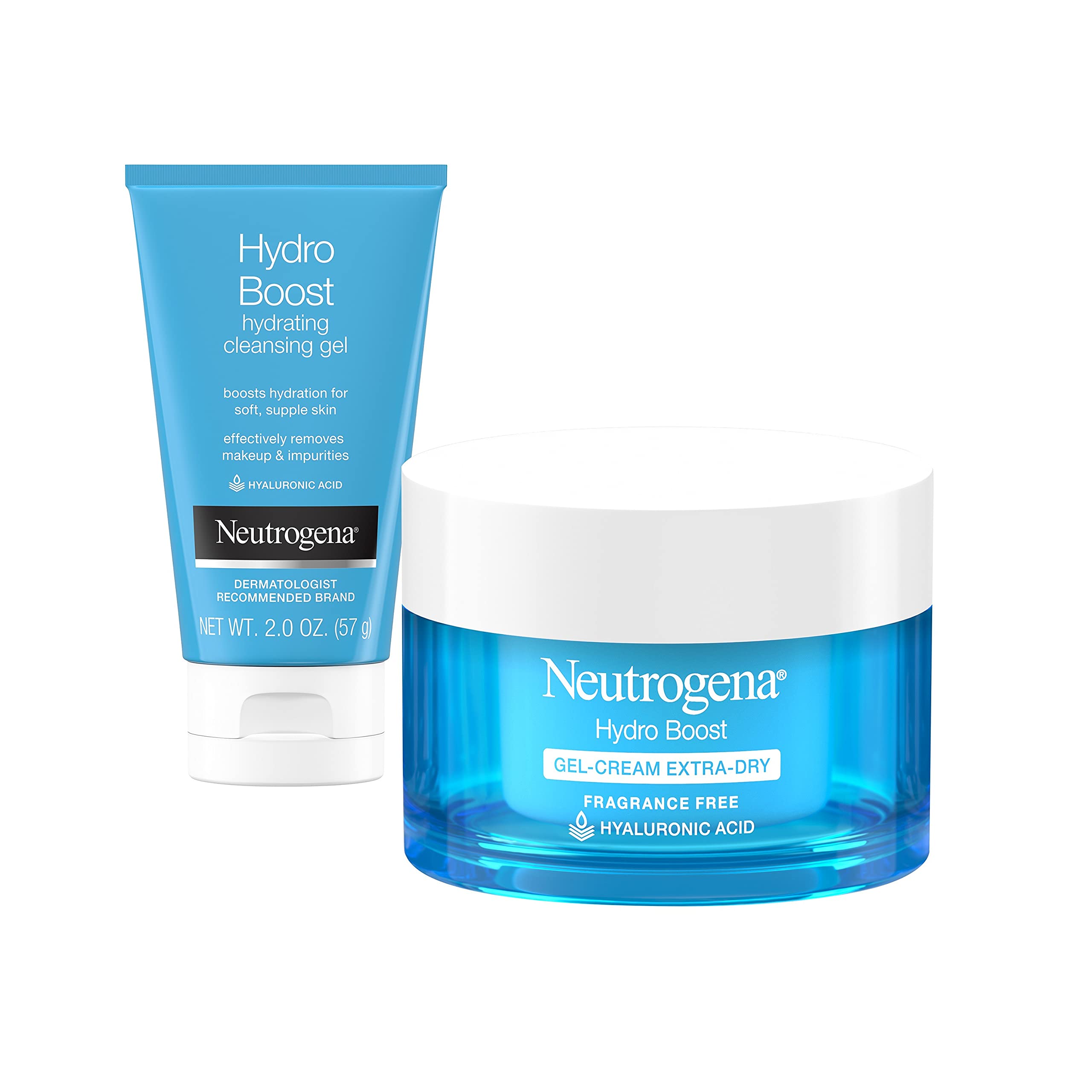 Neutrogena Hydro Boost Water gel Fragrance-Free Facial Moisturizer, 17 fl oz, Hydro Boost Hydrating Facial cleansing gel with Hy