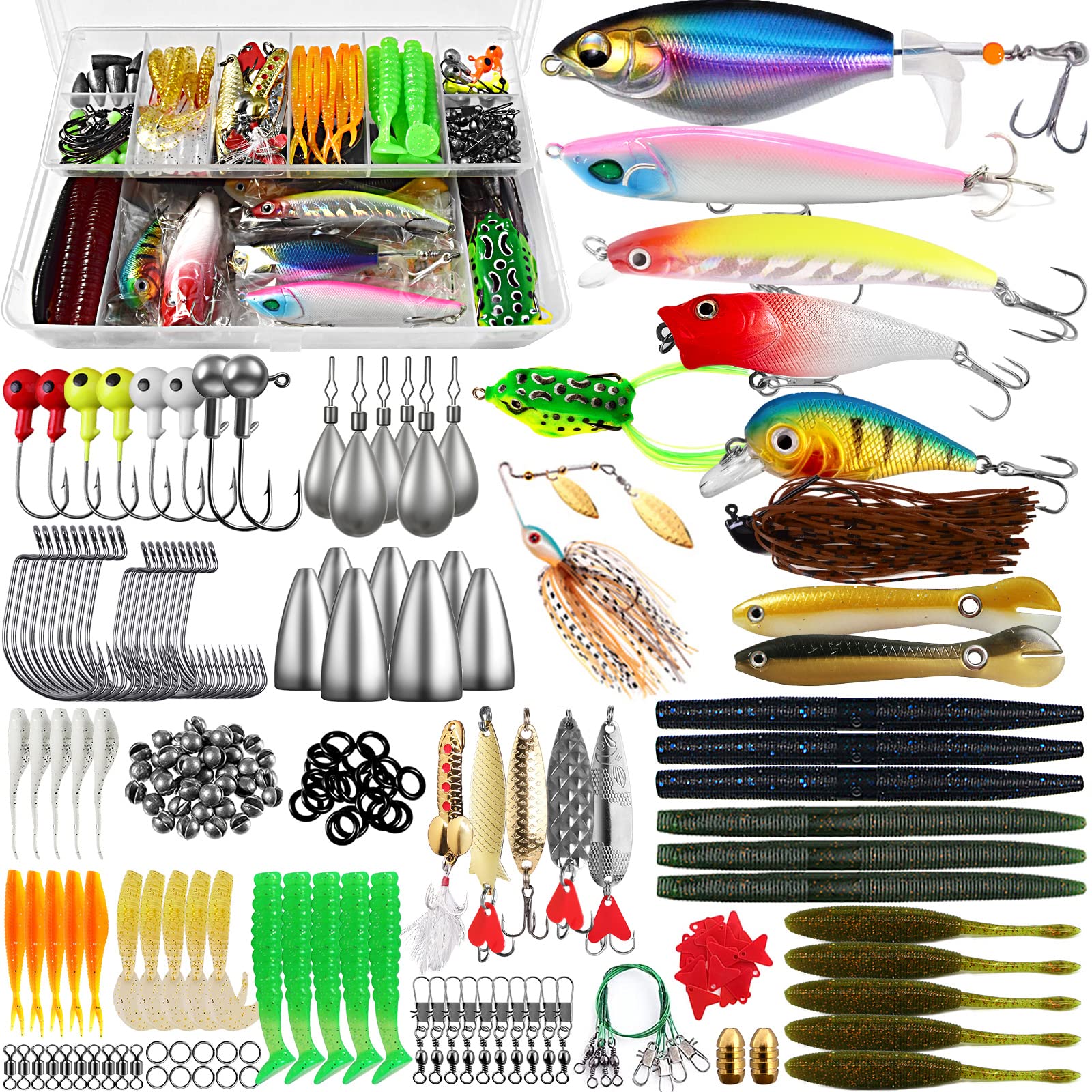 Bass Fishing Saltwater Fishing Kit Opq Fishing Lures Tackle Box - Main Image