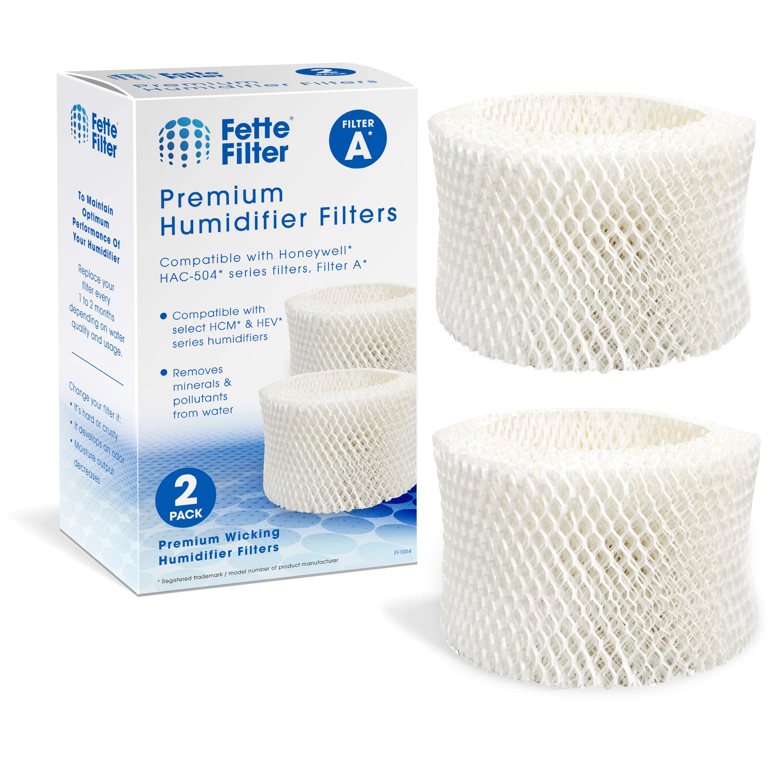 Fette Filter HAC-504 Premium Humidifier Wicking Filter Compatible with Honeywell HAC-504 HAC-504AW HAC504V1 Humidifier Replacement Filter A R