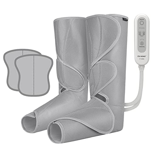 FIT KING Compression Boots for Circulation, Leg Massager with Air Compression for Foot Calf, Compression Machine for Edema Fatig