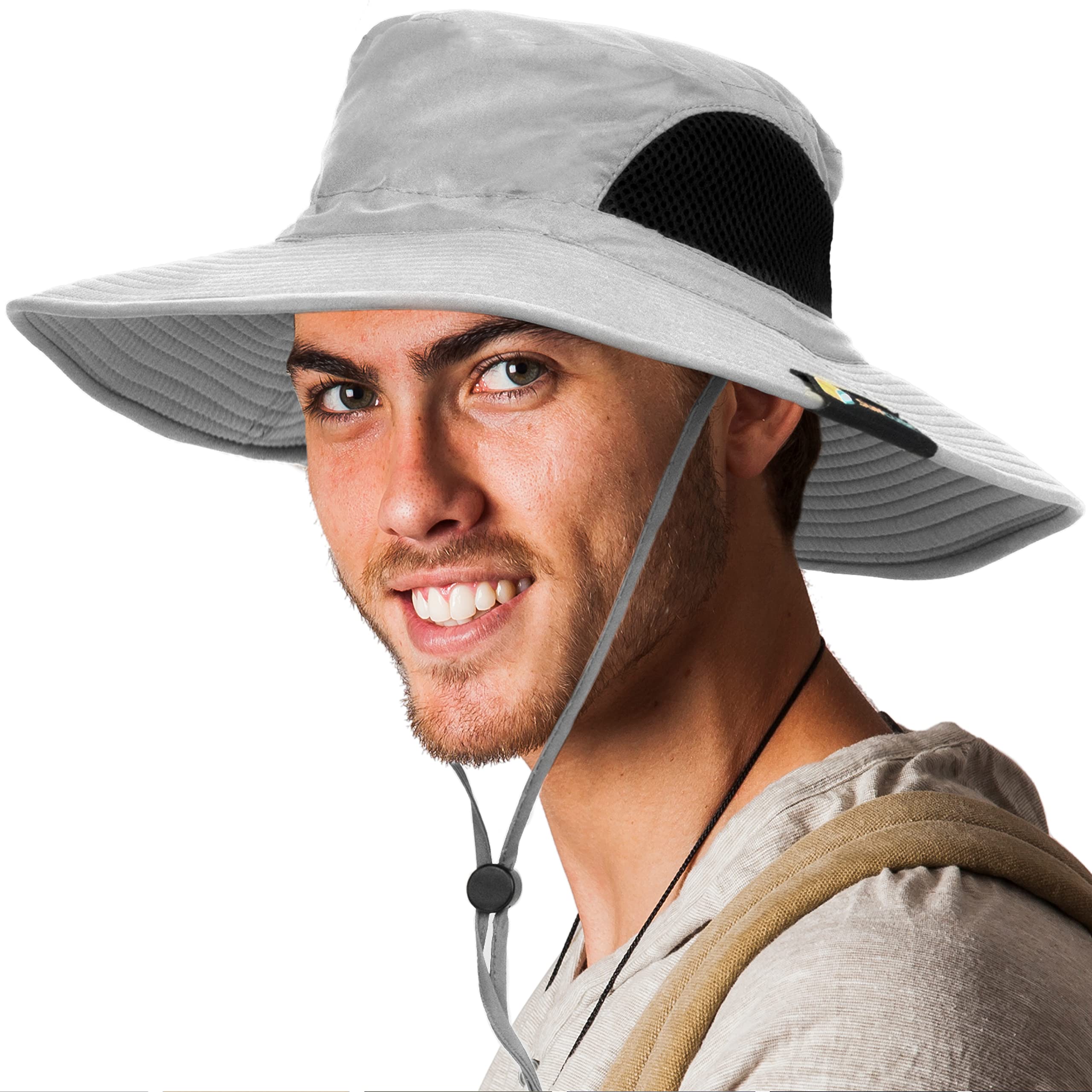 SUN CUBE Wide Brim Sun Hat Men Women, Mens Fishing Hats Sun UV Protection,  Womens Hiking Bucket Hat, Outdoor Summer Safari Beach