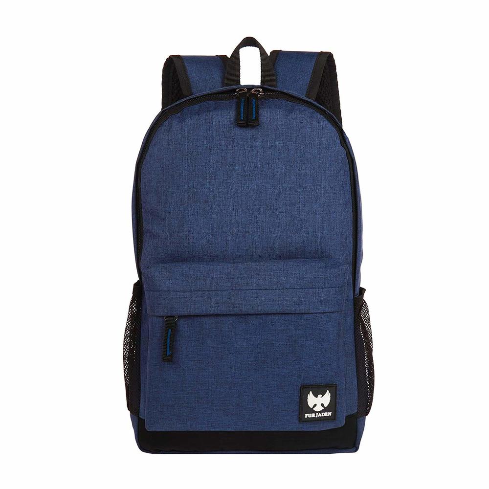 FUR JADEN Casual 10L Mini Backpack for Hiking Trekking School College for Men Women Boys Girls (Textured Navy)