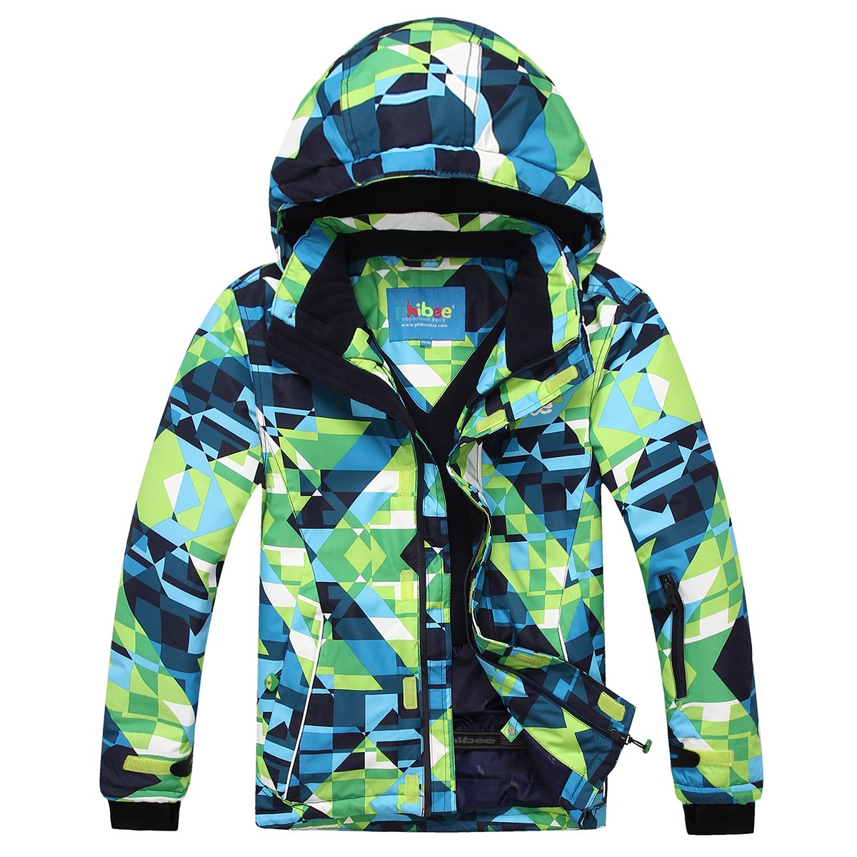 PHIBEE Big Boy's Waterproof Breathable Snowboard Ski Jacket Size 8