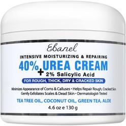 Ebanel Urea cream 40% plus Salicylic Acid 2%, Foot cream for Dry cracked Feet Heels Knees Elbows Hands Repair Treatment, Foot Mo