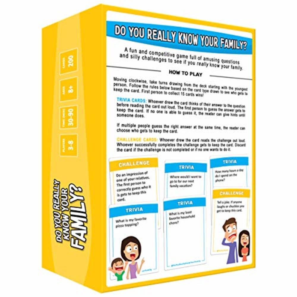 Do You Really Know Your Family? A Fun Family Game Filled with Conversation Starters and Challenges - Great for Kids, Teens and A