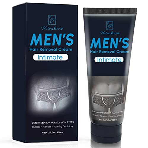 Thrudove Intimate/Private Hair Removal Cream For Men, - For Unwanted Male Hair In Intimate/Private Area, Effective & Painless Depilatory