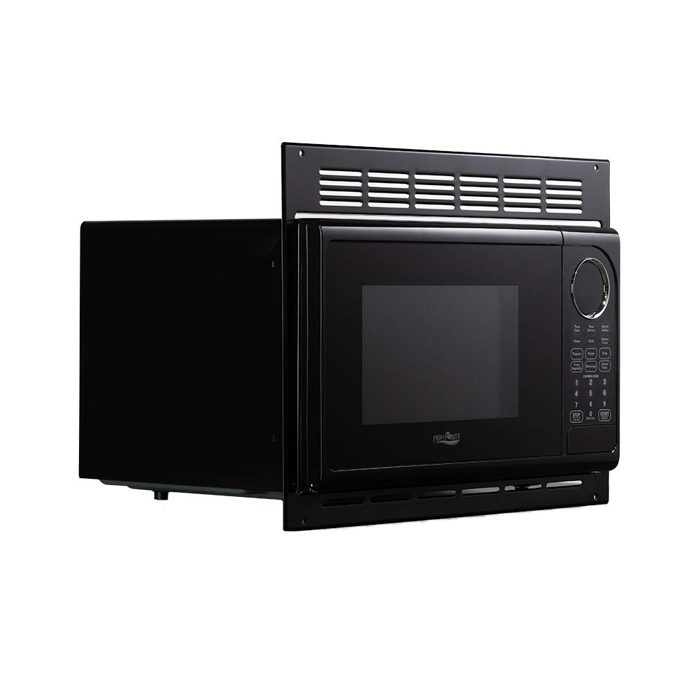 Tough grade RV Microwave  9 cubic Ft Black Microwave with Trim Kit  900 Watt  EM925AcW-B