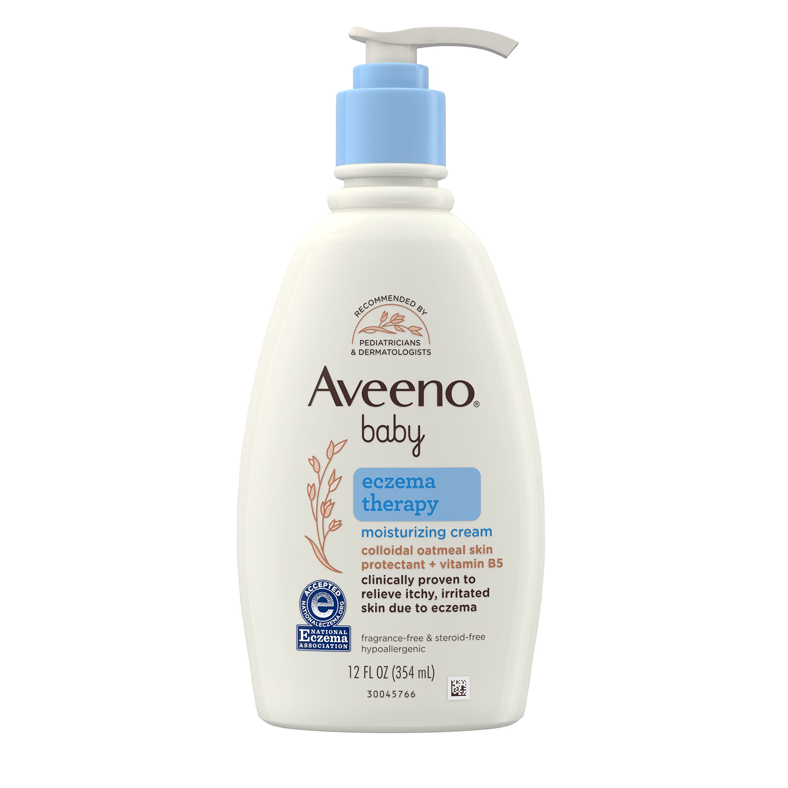 Aveeno Baby Eczema Therapy Moisturizing Cream, Natural Colloidal Oatmeal & Vitamin B5, Moisturizes & Relieves Dry, Itchy, Irrita