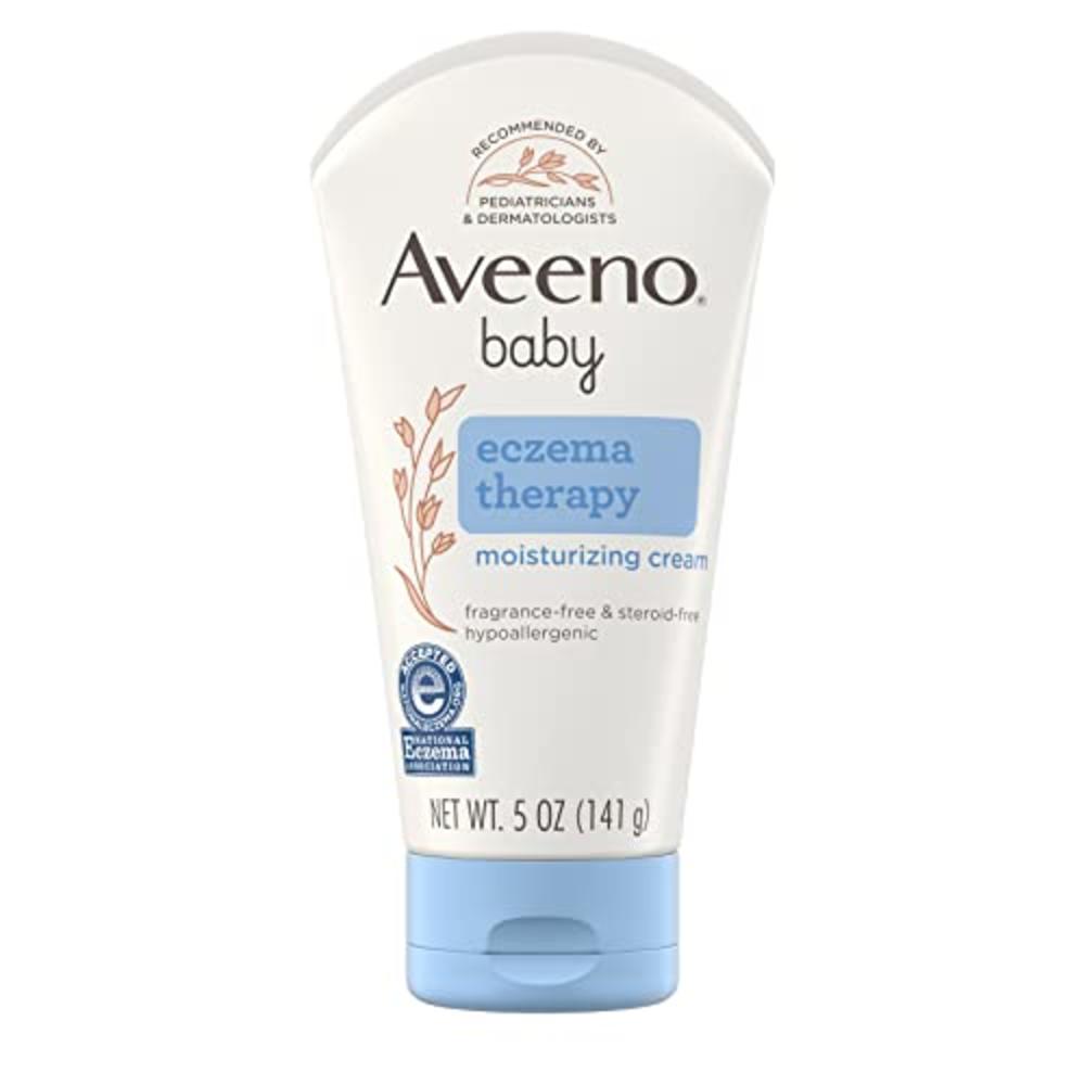 Aveeno Baby Eczema Therapy Moisturizing Cream, Natural Colloidal Oatmeal & Vitamin B5, Baby Eczema Cream for Dry, Itchy, Irritat