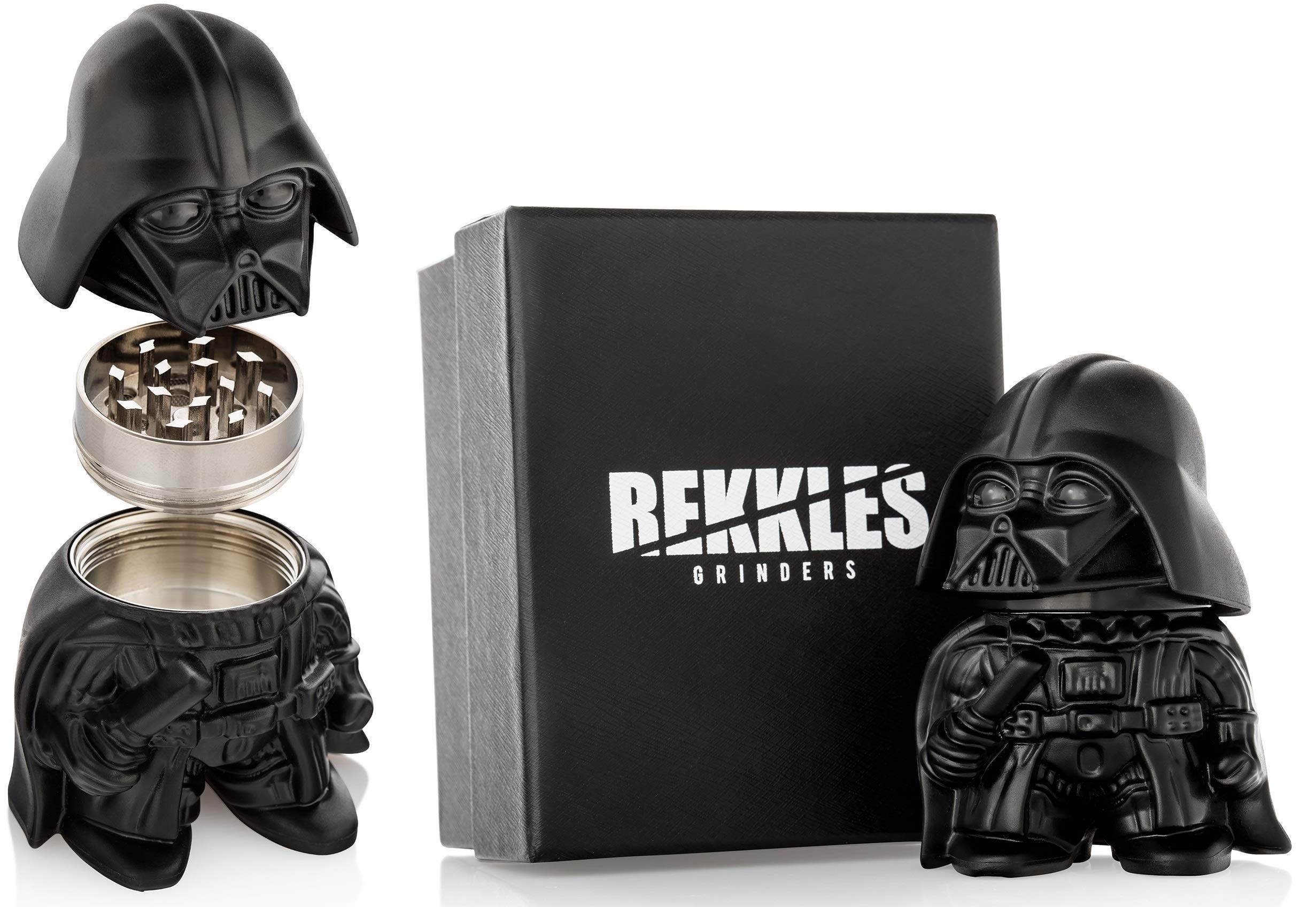 Rekkles Grinders Star Wars grinder, Darth Vader Spice grinder, Perfect Size 2 3-Pieces With gift Box