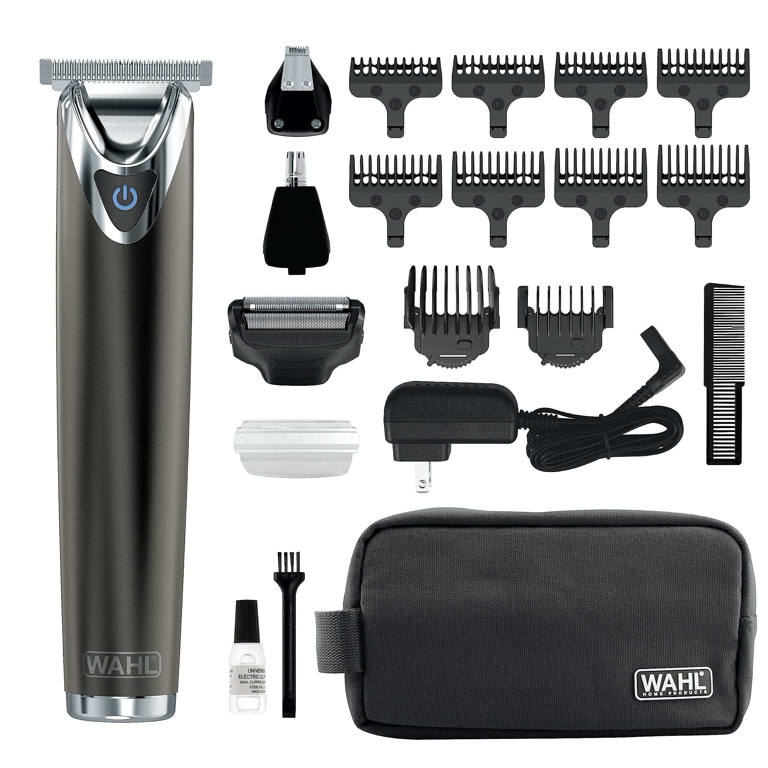 Wahl USA Stainless Steel Lithium Ion Slate Beard Trimmer for