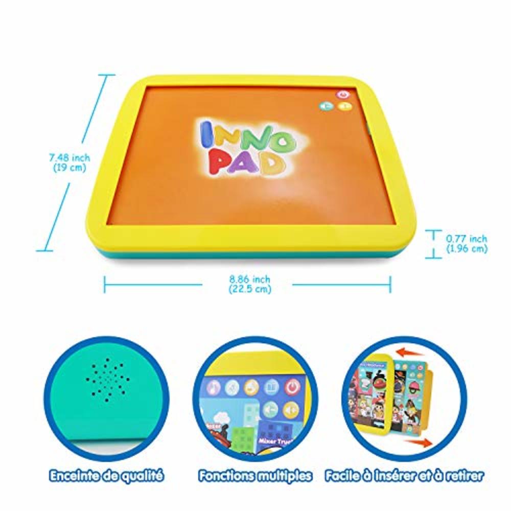 BEST LEARNING INNO PAD Smart Fun Lessons - Educational Tablet Toy to Learn Alphabet, Numbers, Colors, Shapes, Animals, Transport
