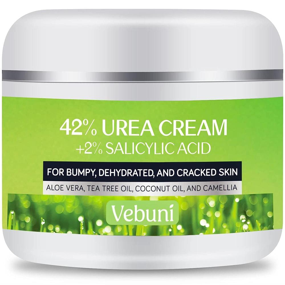 Vebuni Urea cream 42% Foot cream Salicylic Acid 4 Oz, Upgraded callus Remover For Feet, Knees& Elbows, Intensive Moisturizes & S