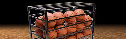 Trigon Sports HD Secure Ball Locker with Wheels, Sports Lockable Ball Storage Cart, Basketball Storage Bin for Indoor Outdoor, R