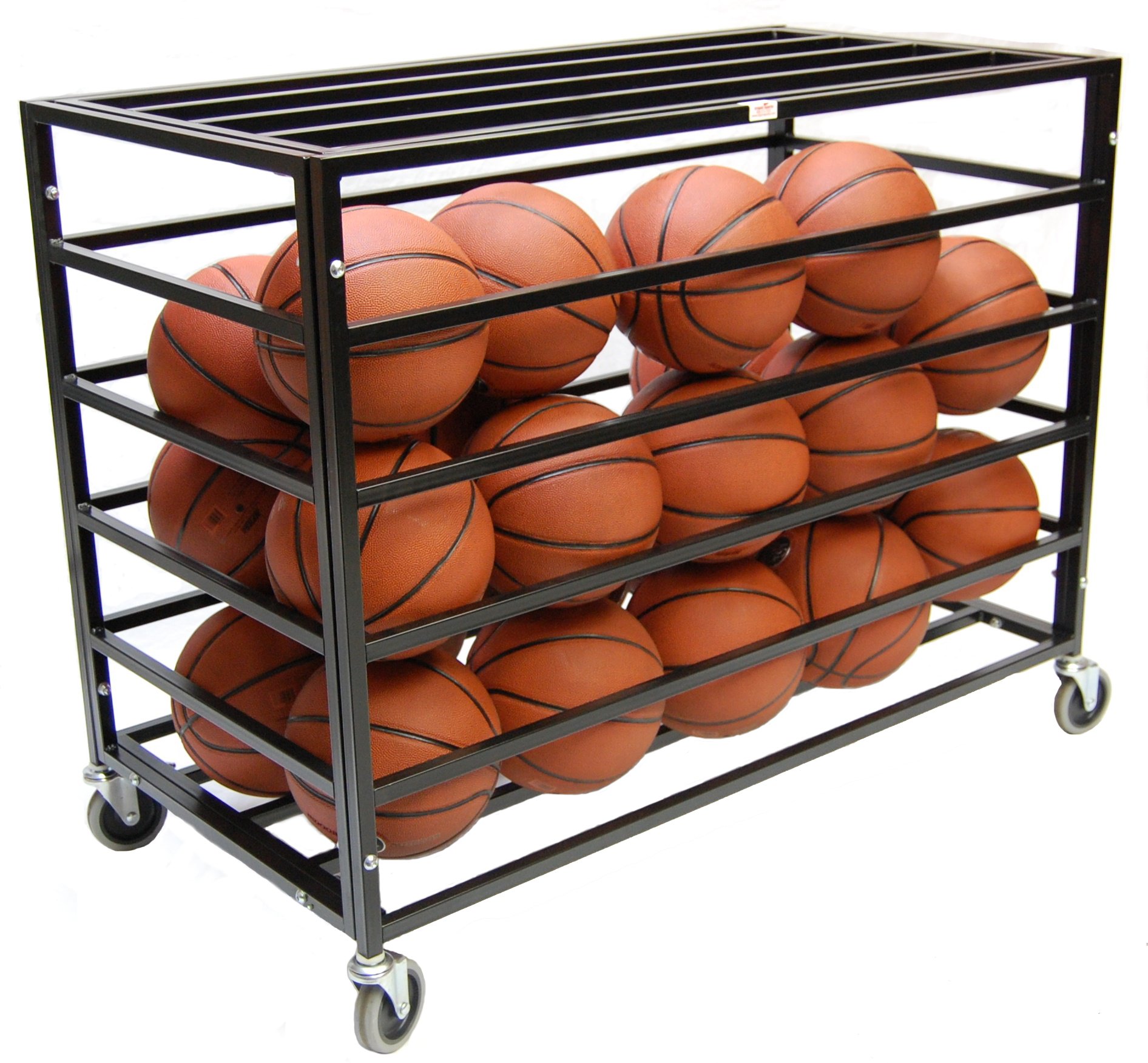 Trigon Sports HD Secure Ball Locker with Wheels, Sports Lockable Ball Storage Cart, Basketball Storage Bin for Indoor Outdoor, R