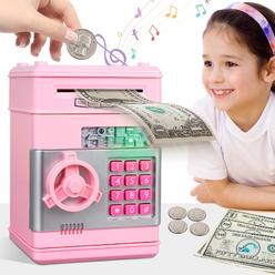 MAGIBX Piggy Bank Toys for 5 6 7 8 9 10 Year Old Girl Gifts, Money Saving Box for Teen Girls Toys Age 6-8-10-12, Christmas Birth