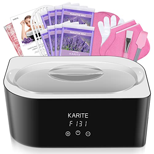 Karite Paraffin Wax Machine for Hand and Feet - Karite Paraffin Wax Bath 4000ml Paraffin Wax Warmer Moisturizing Kit Auto-time and Keep
