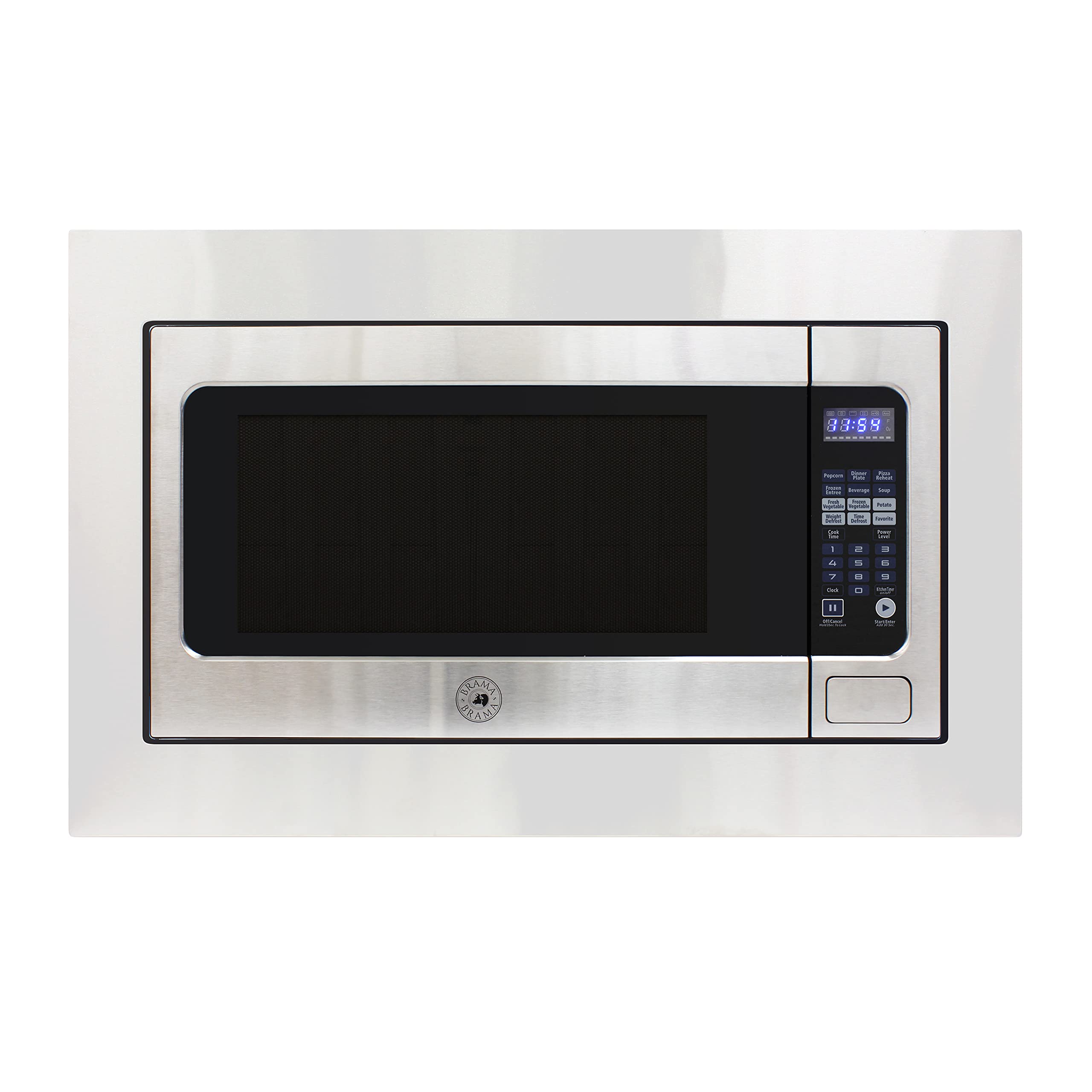 Brama Microwave Oven Built-In 1200-Watts with 10 Power Levels Pre-Set cooking Settings and Express cook, Sensor and Speed cookin