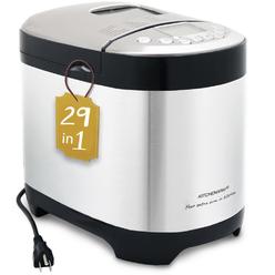 KITCHENARM 29-in-1 SMART Bread Machine with Gluten Free Setting 2LB 1.5LB 1LB Bread Maker Machine with Homemade Cycle - Stainles