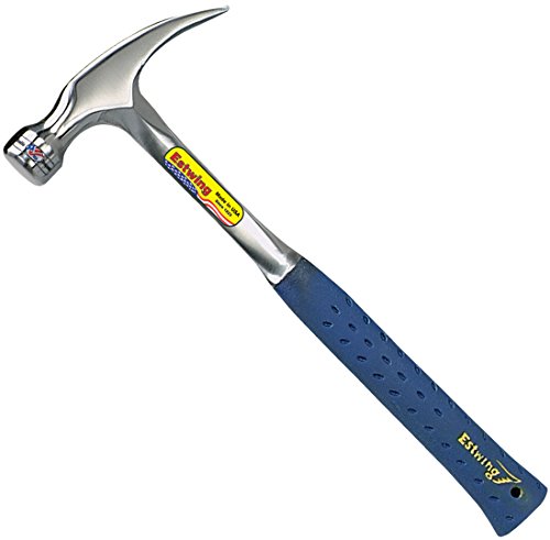 Estwing - GGE316S Hammer - 16 oz Straight Rip Claw with Smooth Face & Shock Reduction Grip - E3-16S