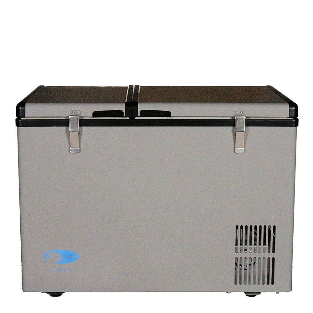 Whynter FM-62DZ 62 Quart Dual Zone Portable Refrigerator and Deep Freezer Chest, AC 110V/ DC 12V, Real Freezer for Car, Home, an