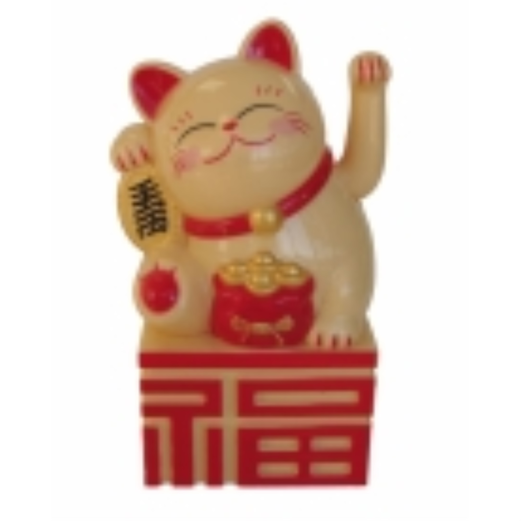 fengshui-import Orange Money Cat on Fu