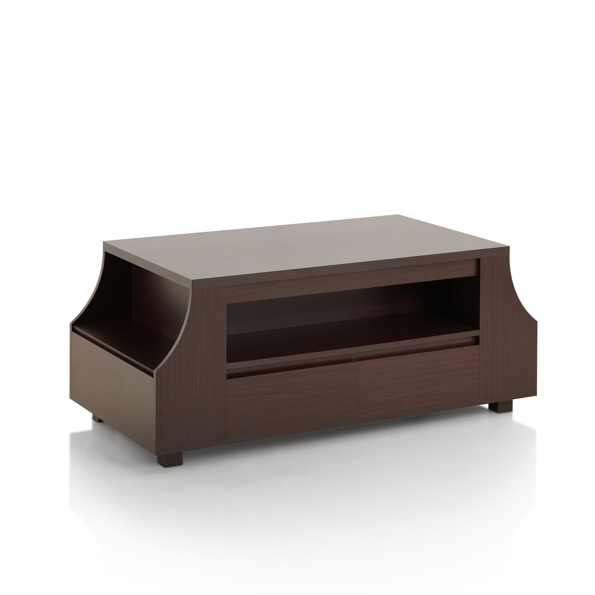 Furniture of America Lagardi Open Shelf Coffee Table
