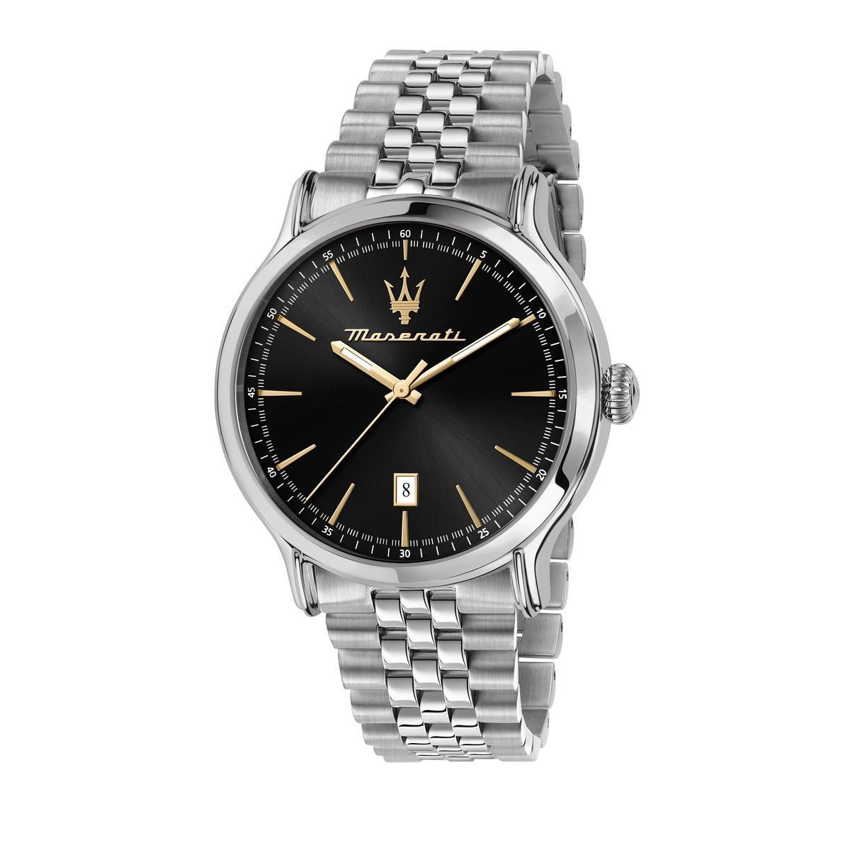 Maserati Epoca Stainless Steel Black Dial Quartz R8853118523 Couple Watch