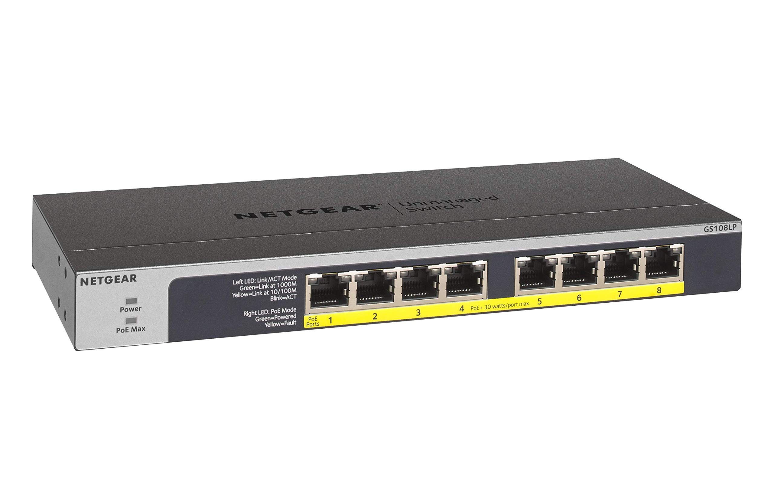 Netgear 8Port Gigb Ethernet PoE Plu Sw