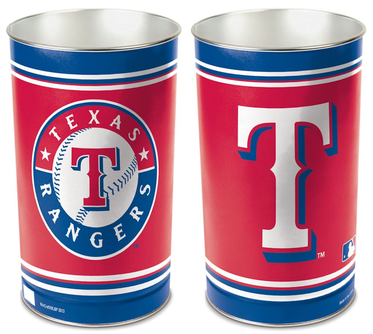 Wincraft Texas Rangers Wastebasket 15 Inch - Special Order