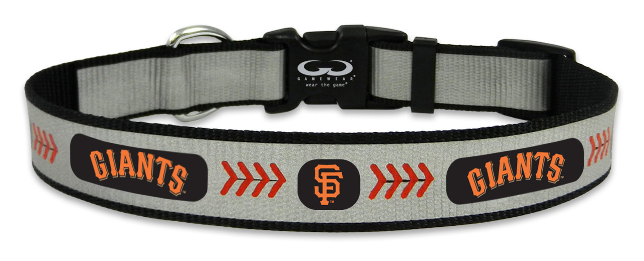 GAMEWEAR San Francisco Giants Pet Collar Reflective Baseball Size Large CO
