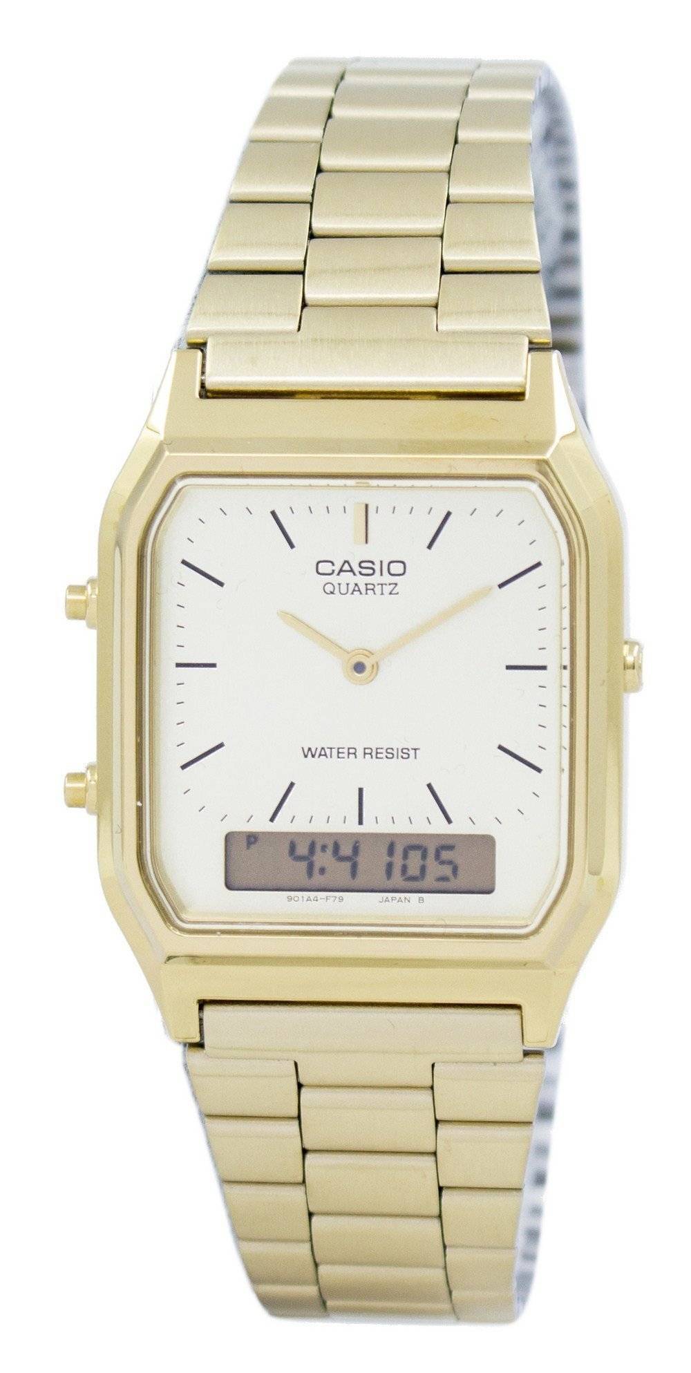 Casio Quartz Analog Digital Gold Tone AQ-230GA-9DMQYES AQ230GA-9DMQYES Men's Watch