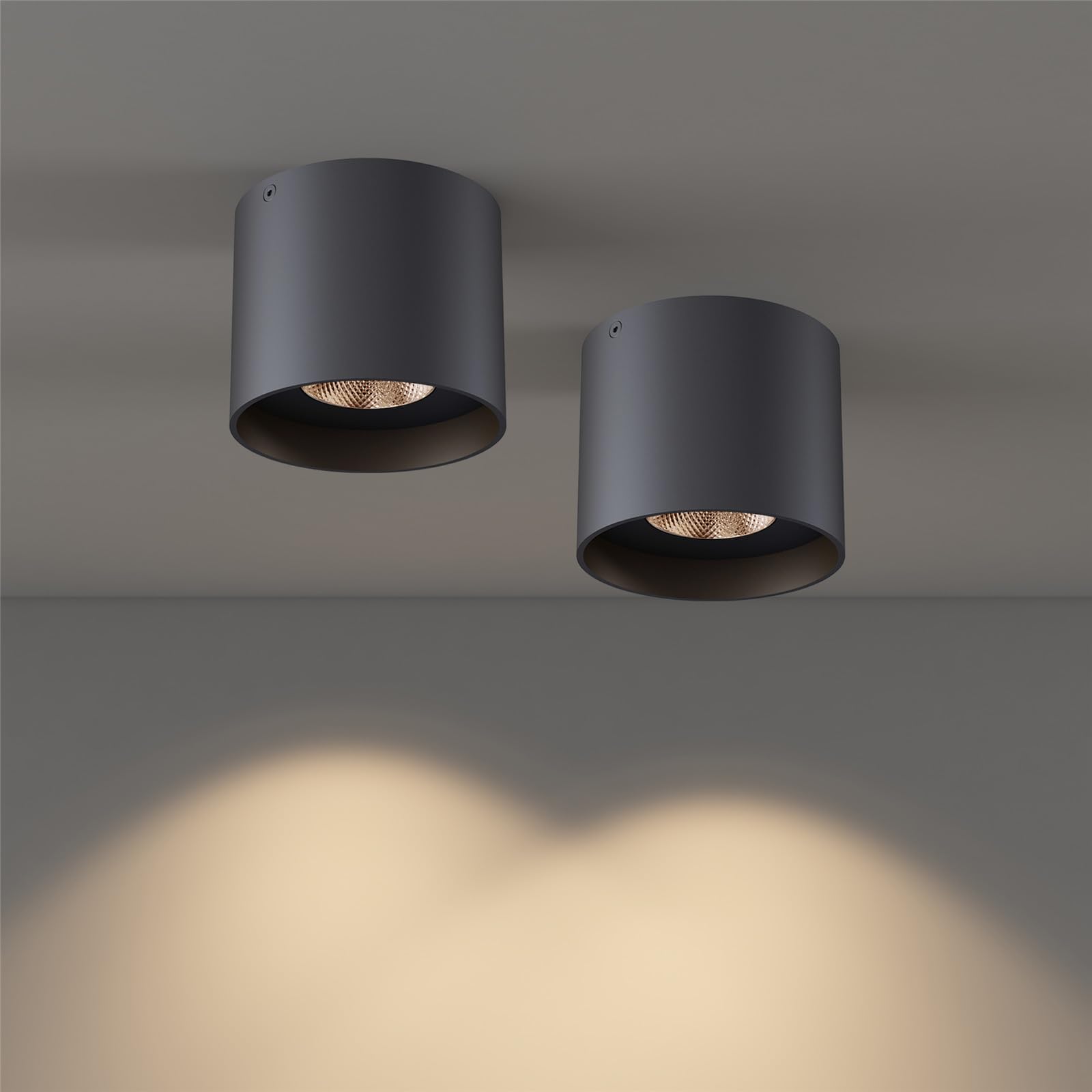 ilucezzo LIGHTB0BWN1SWPR Ceiling Light Fixture, Flush Mount Ceiling Lights  LED Dimmable Cylinder Ceiling Light Spot Light for Living Room Hallwa, image size:1600x1600