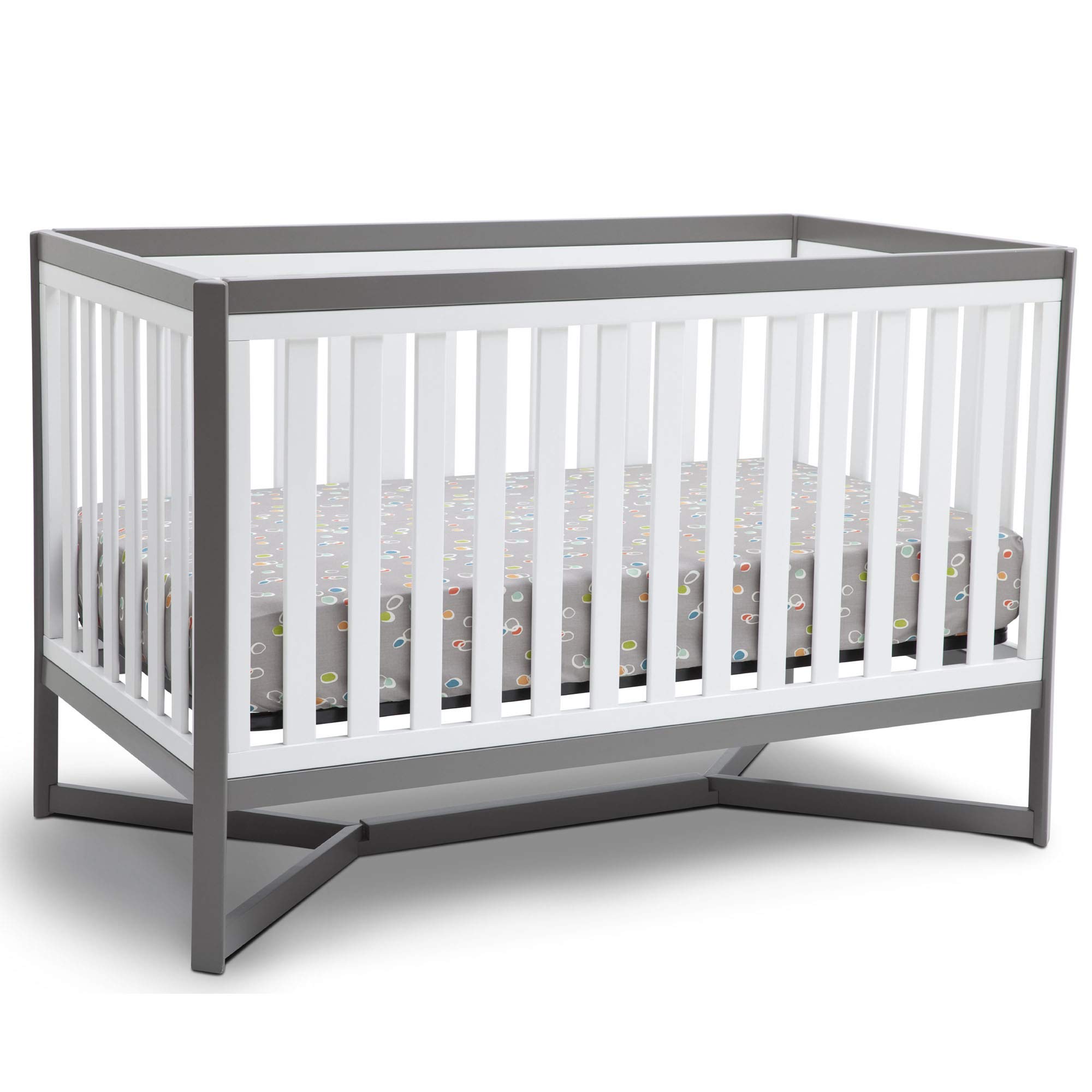 Delta Children Tribeca 4in1 Convertible Crib WhiteGrey