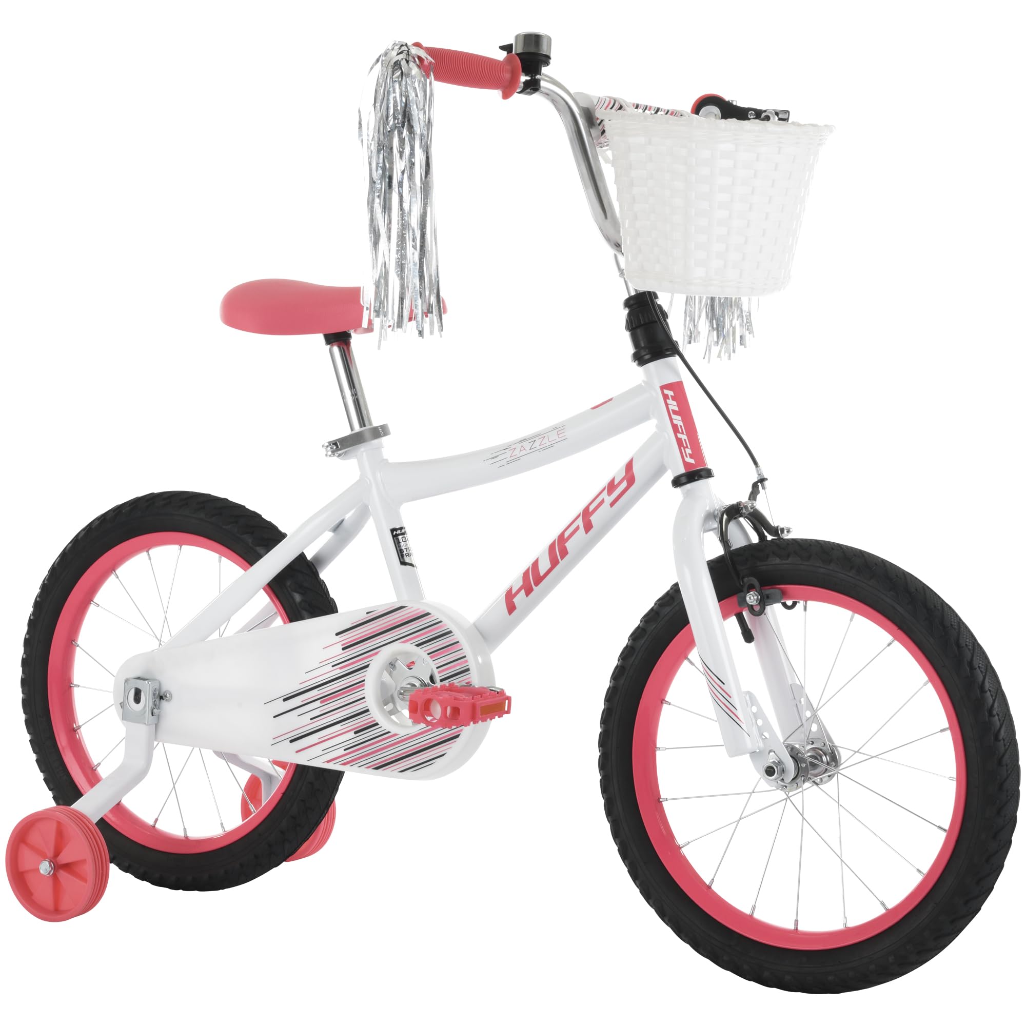 Huffy Zazzle 16 Girls Bike with Basket and Streamers Bell Training