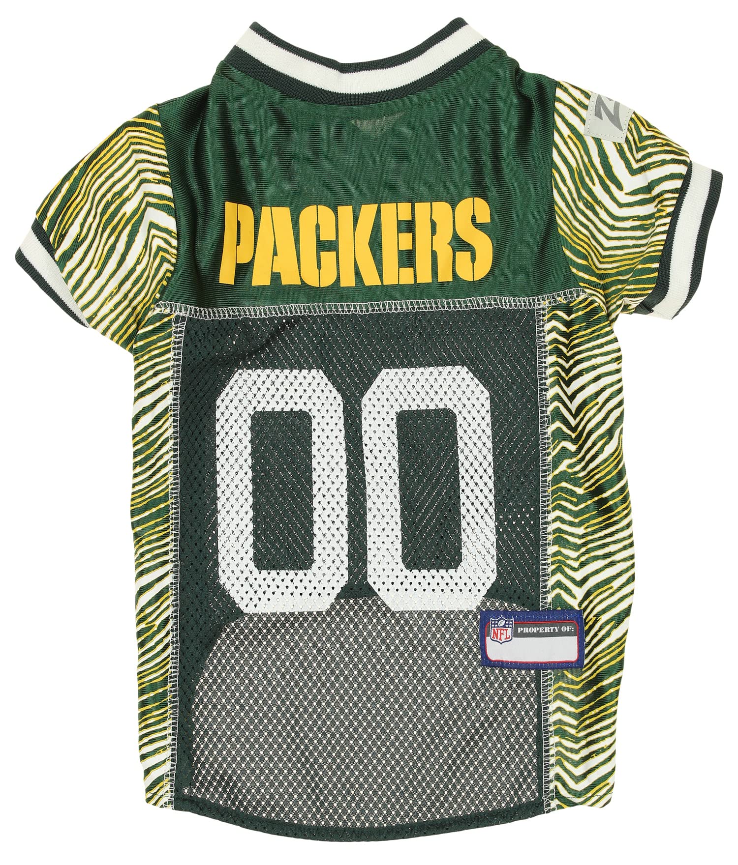 Dog Jersey Green Bay Packers Jersey Dress Zubaz NFL Team Pet