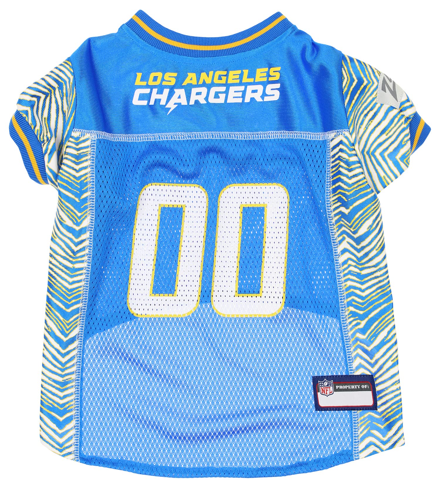 Zubaz NFL Team Pet Jersey for Dogs Los Angeles Chargers XSmall