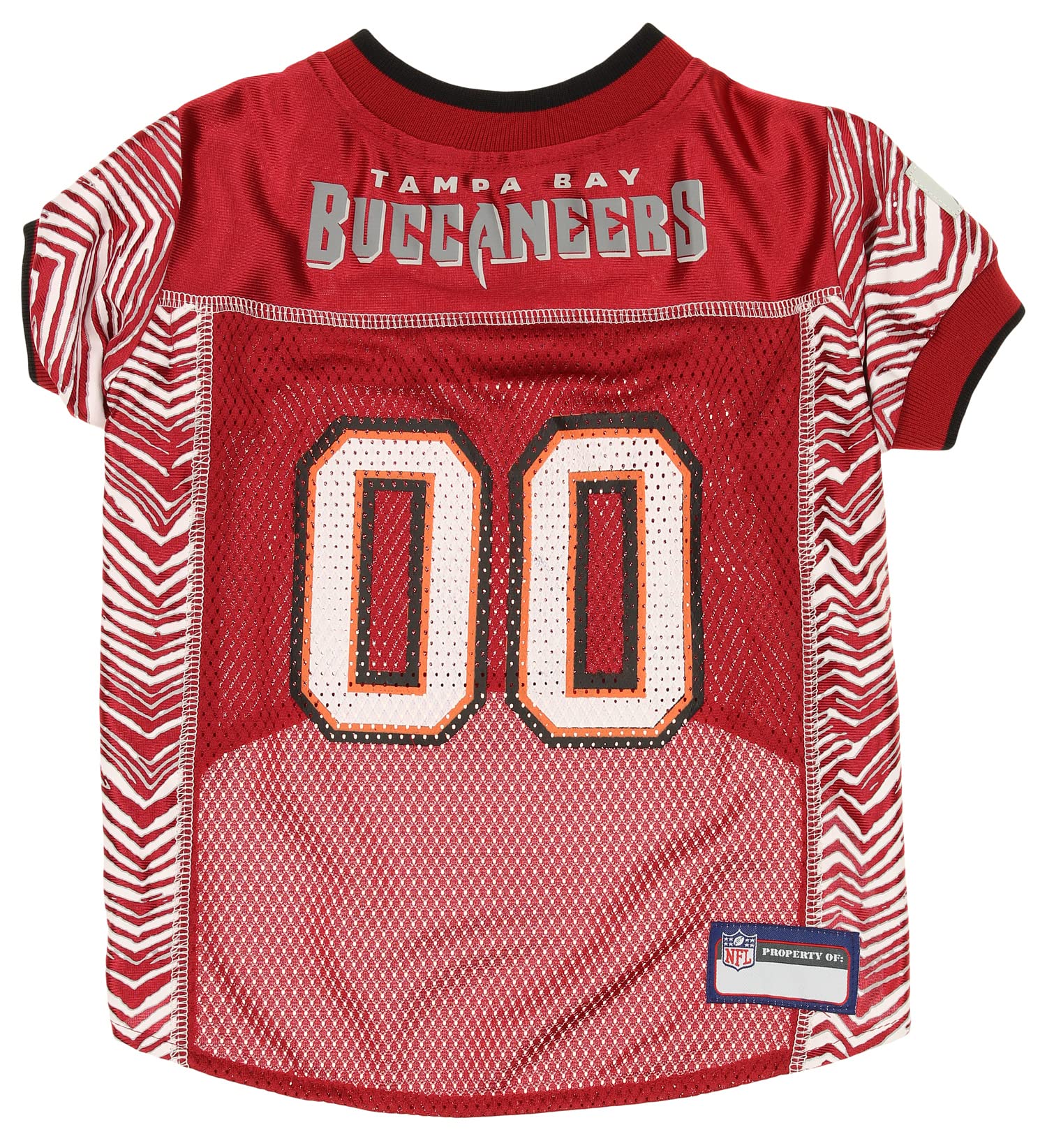 Zubaz NFL Team Pet Jersey For Dogs, Tampa Bay Buccaneers, X-Large