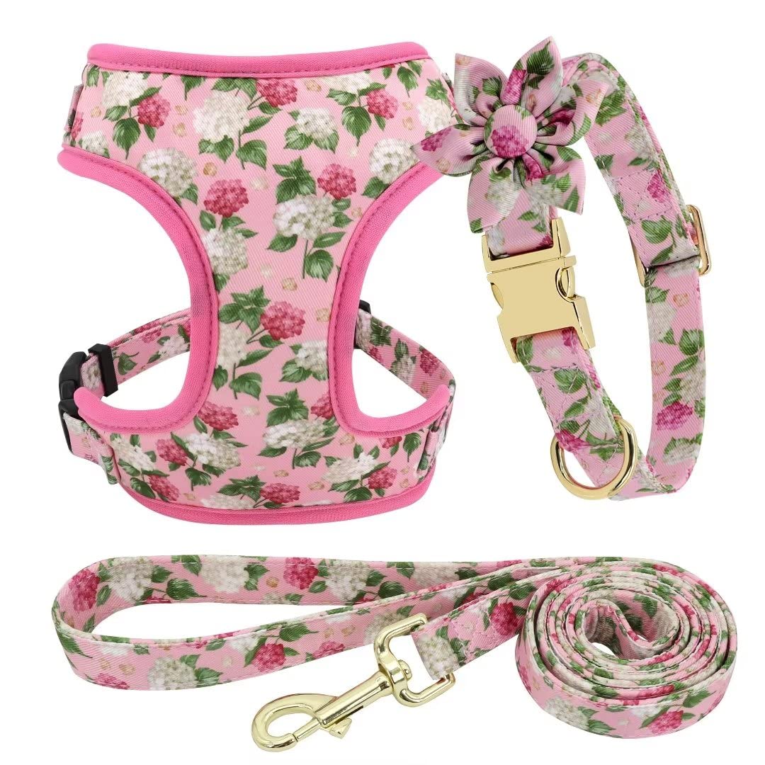 Dog Harness Cute Dog Accessories Amazon Sunshine Daisy Floral