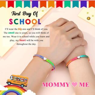ORISPRE Back to School Bracelet Mommy and Me 1st First Day of